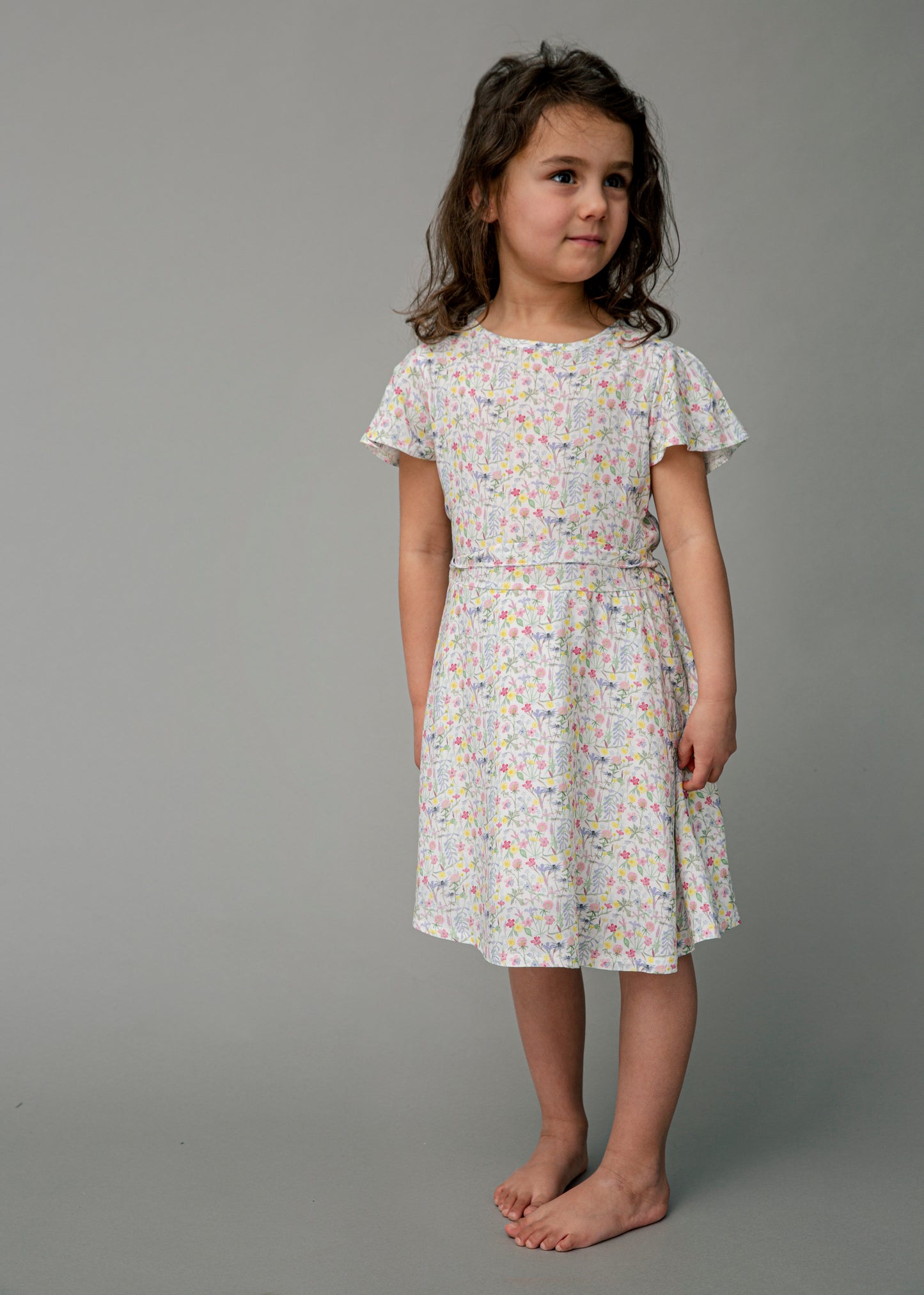 Woven dress in viscose