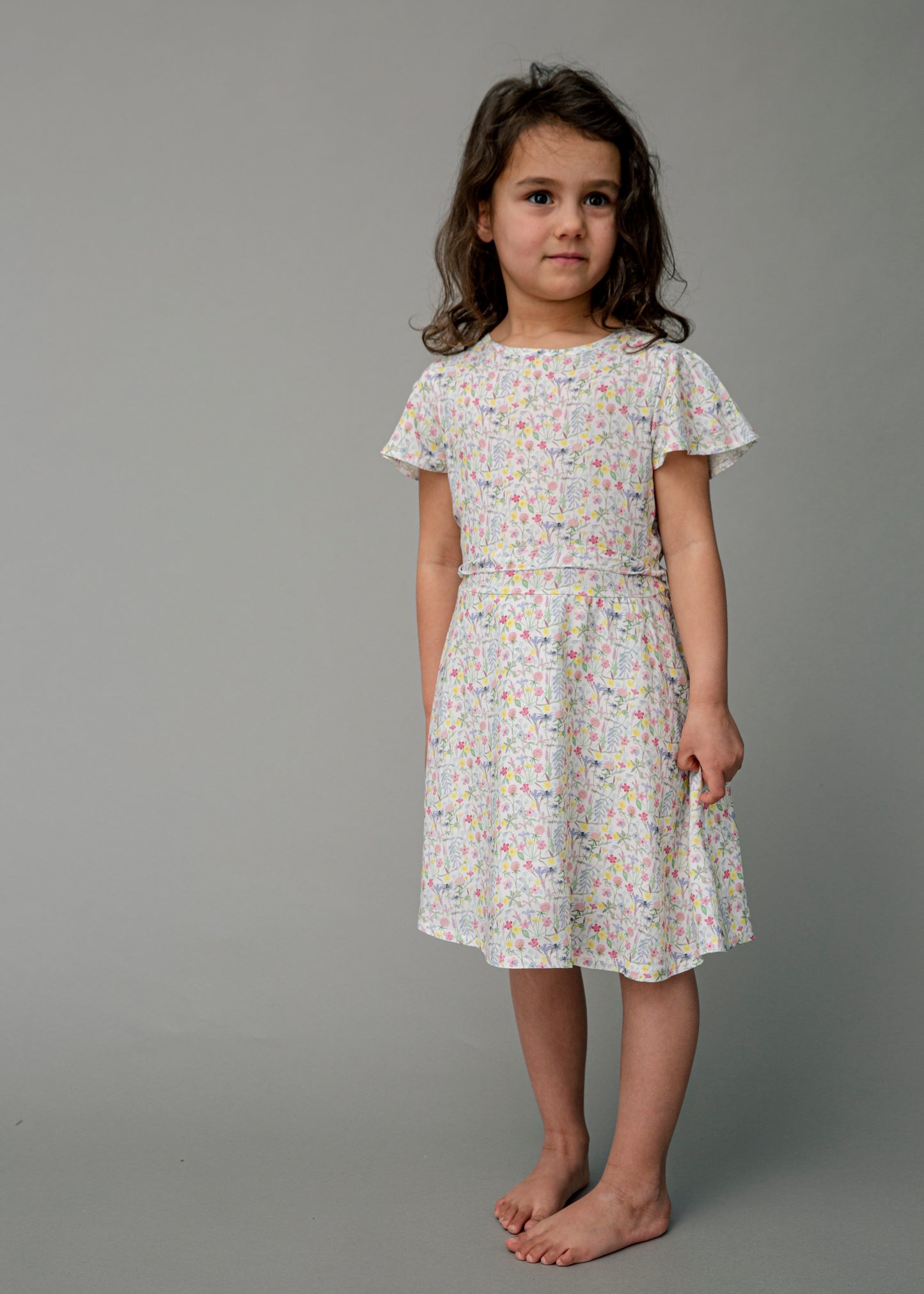 Woven dress in viscose