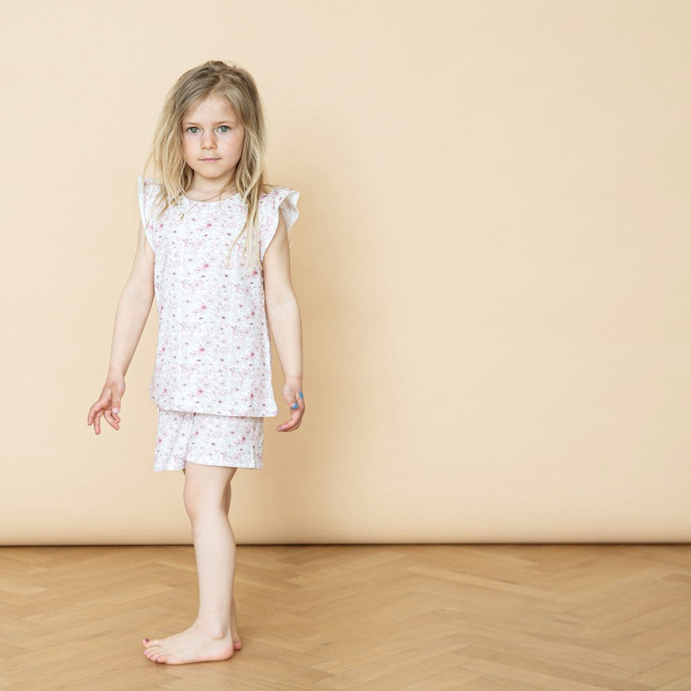 2-piece summer set with cherry blossoms