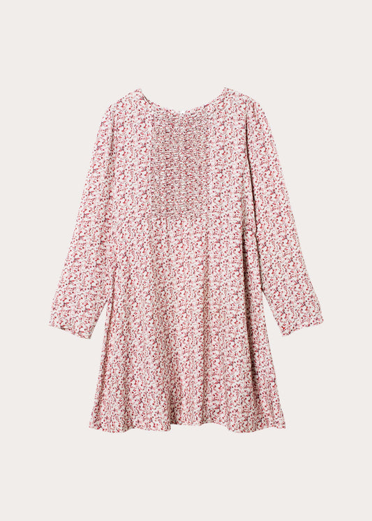 A-line shaped dress with smock detail