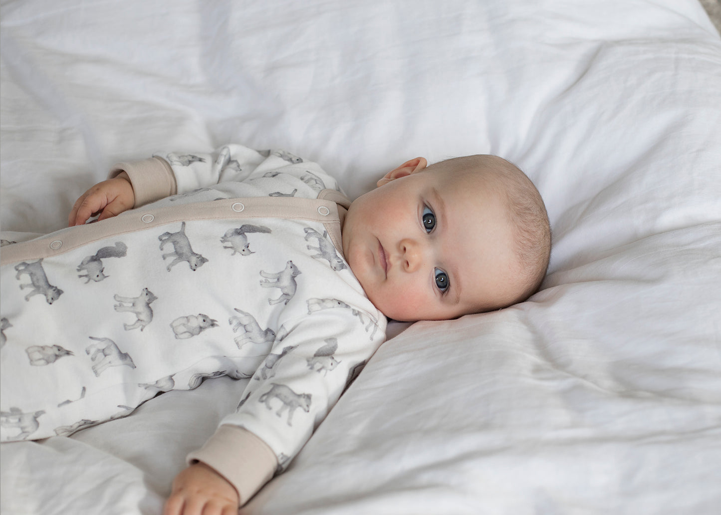 Pajamas in organic cotton for baby