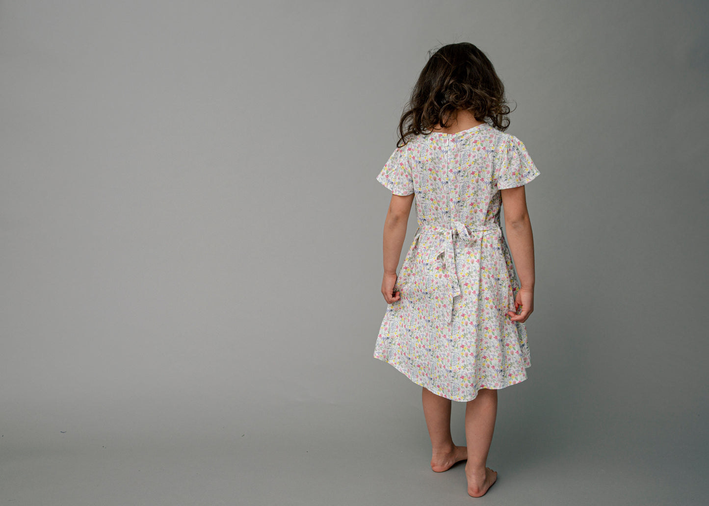 Woven dress in viscose