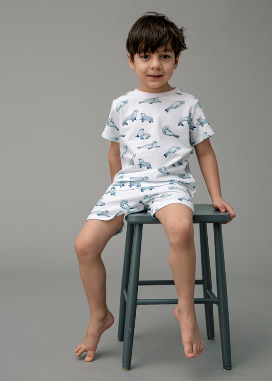 Kort pyjamasset i mjuk modalmix Pyjamas