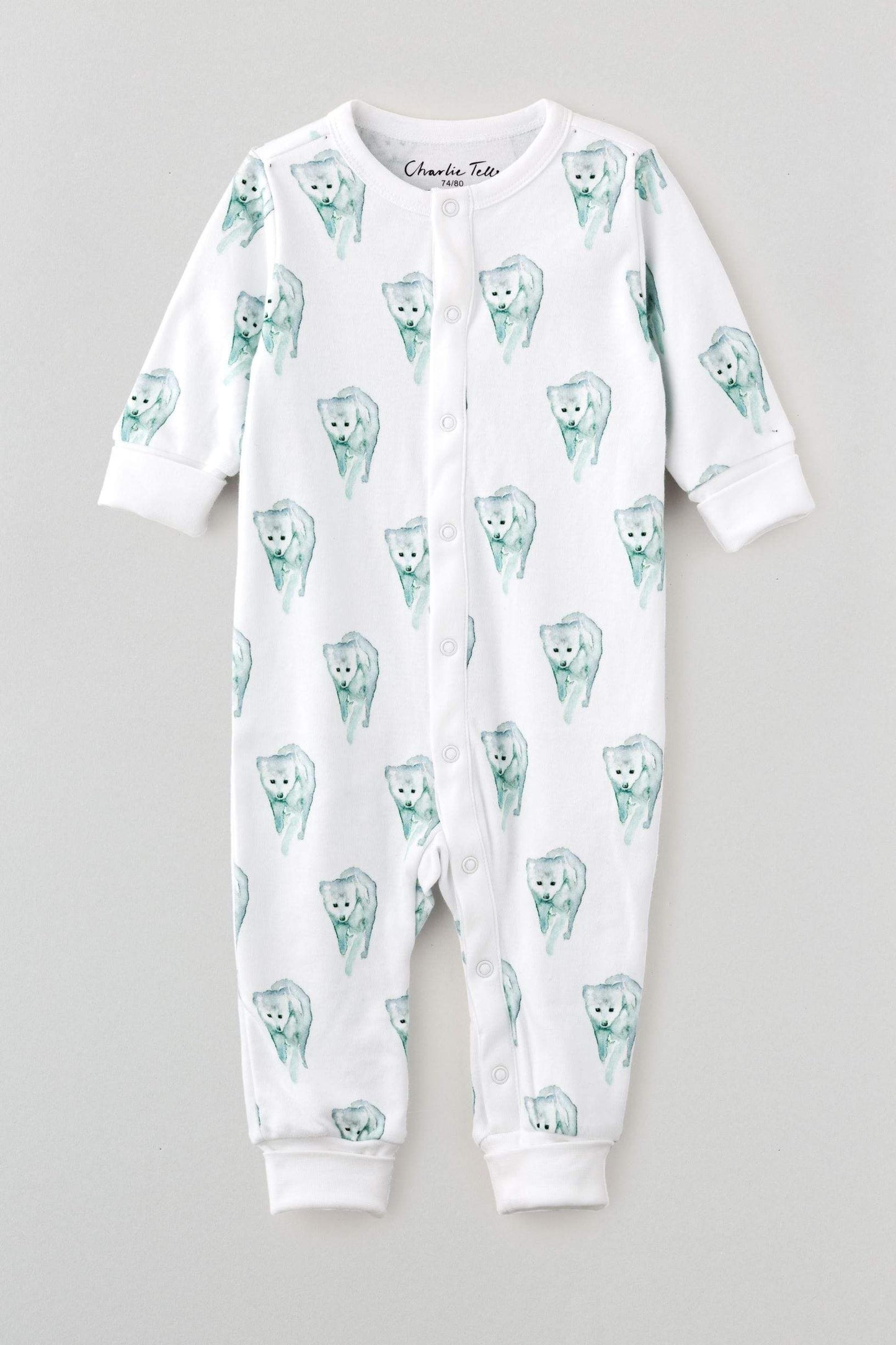 Pyjamas för baby med vargar Pyjamas