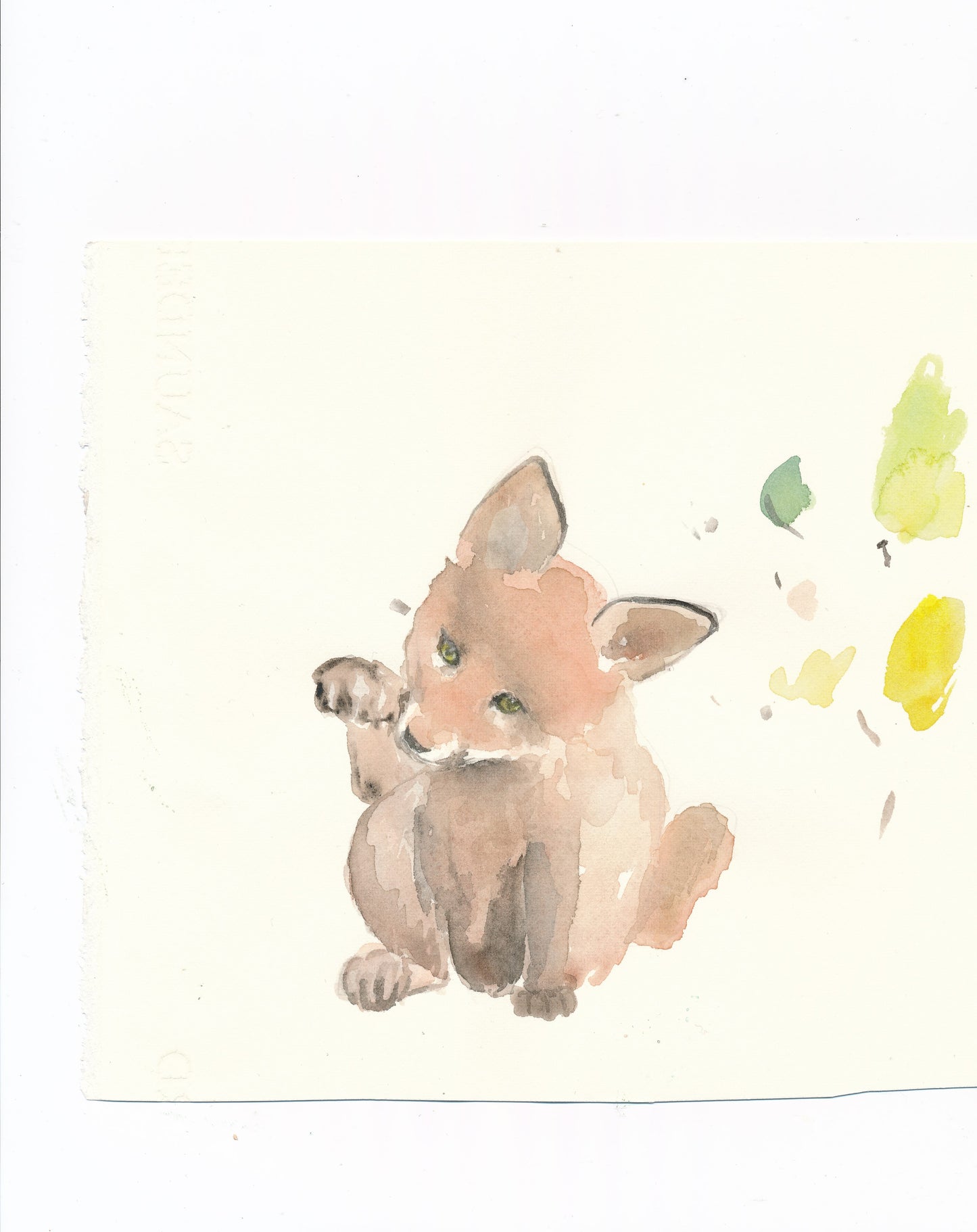 Pyjamas i ekologisk bomull med rävar Pyjamas