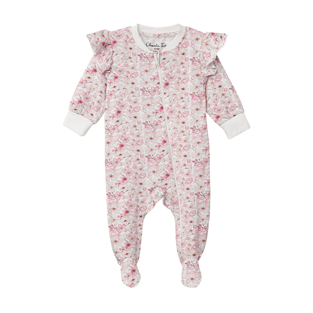 Pyjamas med fot för baby Pyjamas