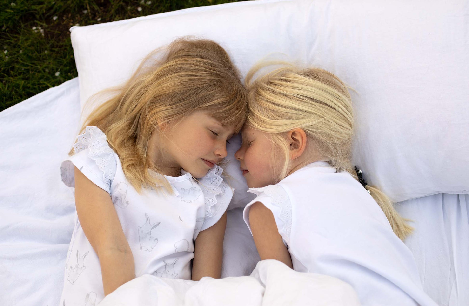 Sommarpyjamas med spetsdetalj Pyjamas