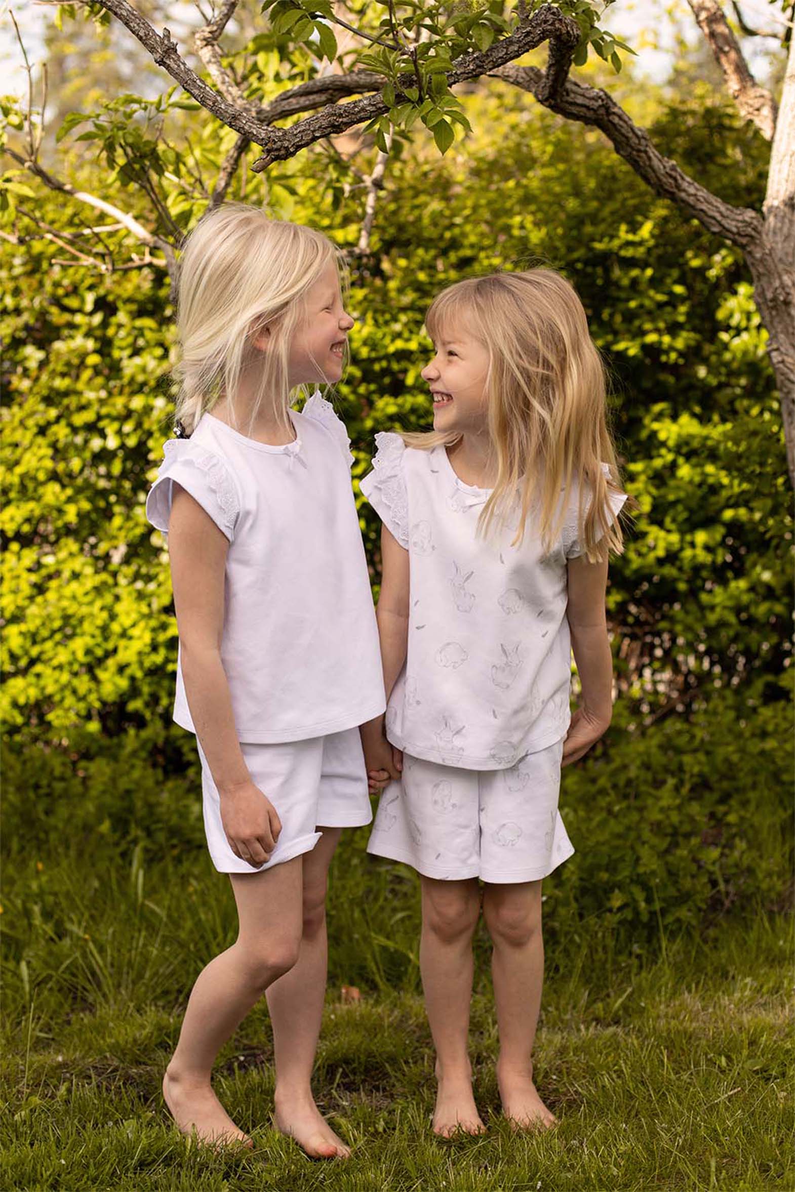 Sommarpyjamas med spetsdetalj Pyjamas