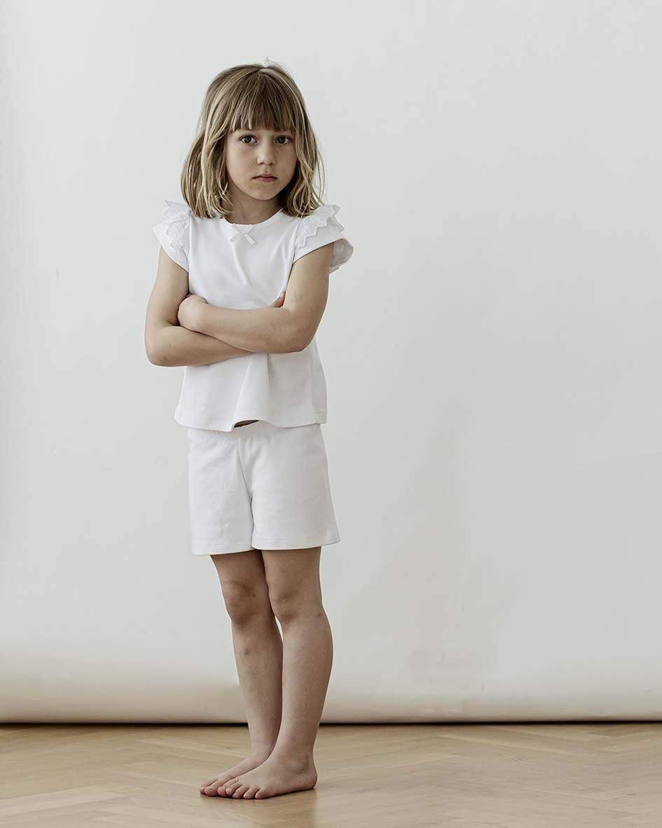 Sommarpyjamas med spetsdetalj Pyjamas