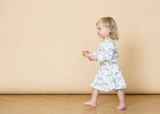 Vävd klänning i viscose klänning