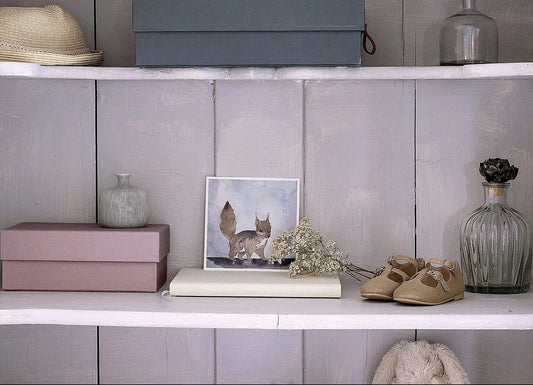 Vykort Ekorren Allan på isen Postcard