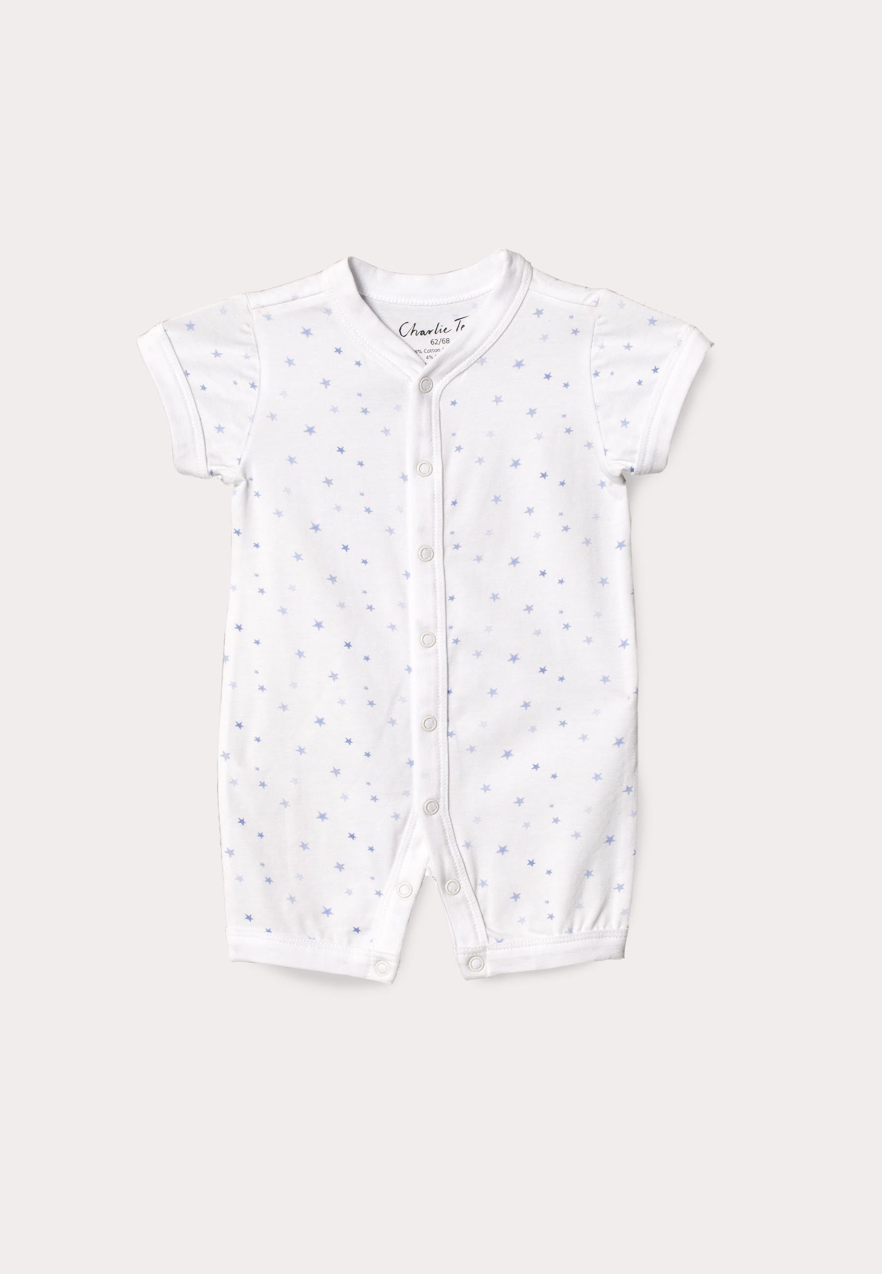 Sommarpyjamas för baby med stjärnor