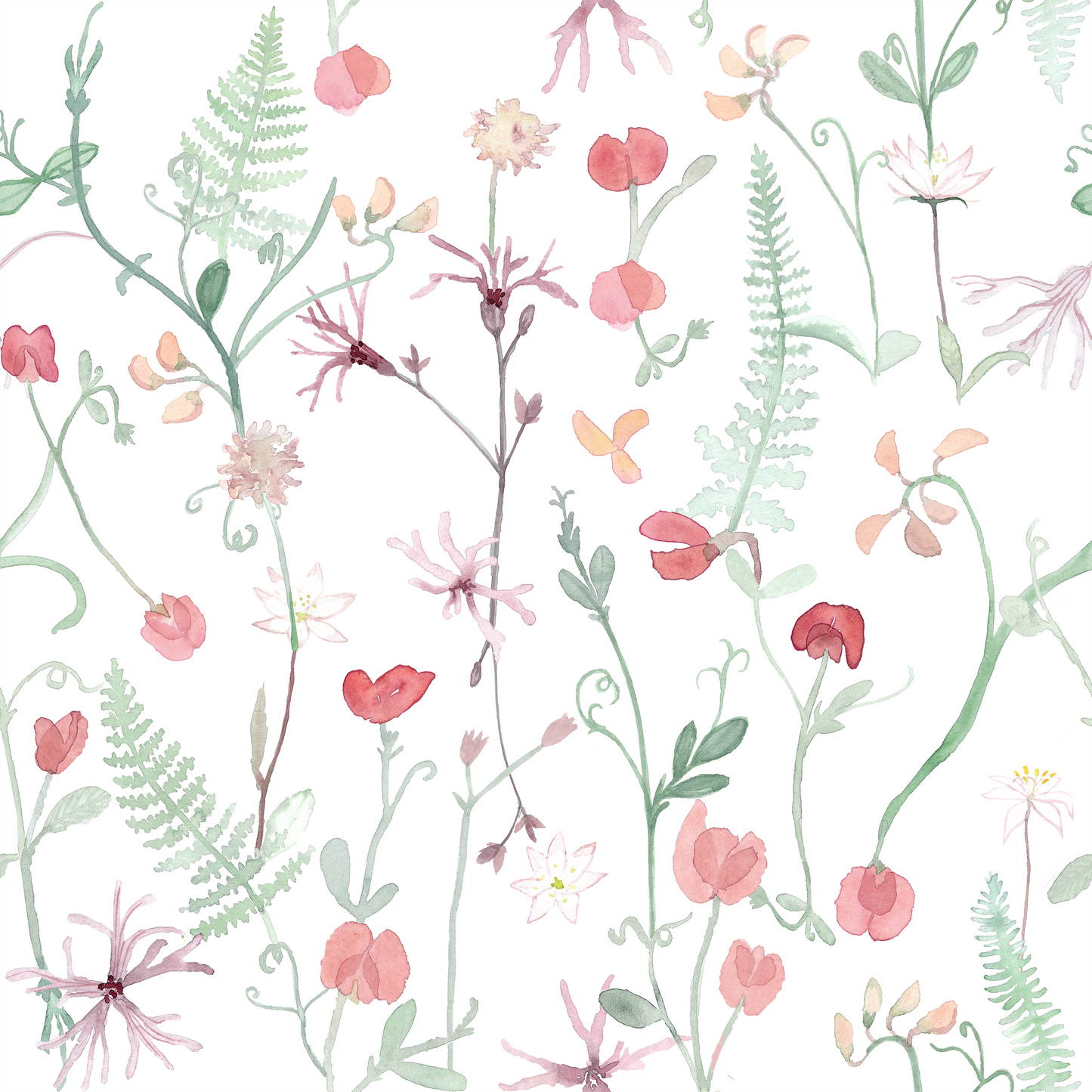 Vävd klänning i viscose med sommarblommor