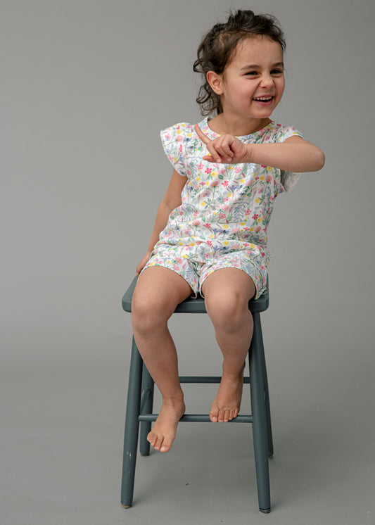 2-delat set med ängsblommor sommarset