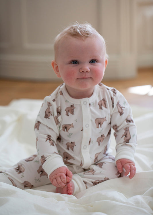 Pyjamas för baby med björnar