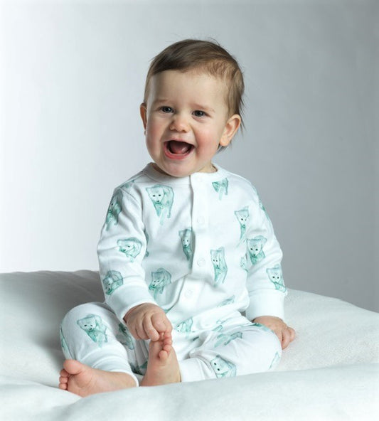 Pajamas in organic cotton for baby