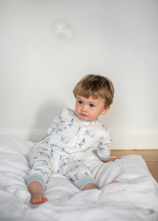 Pyjamas för baby i ekologisk bomull