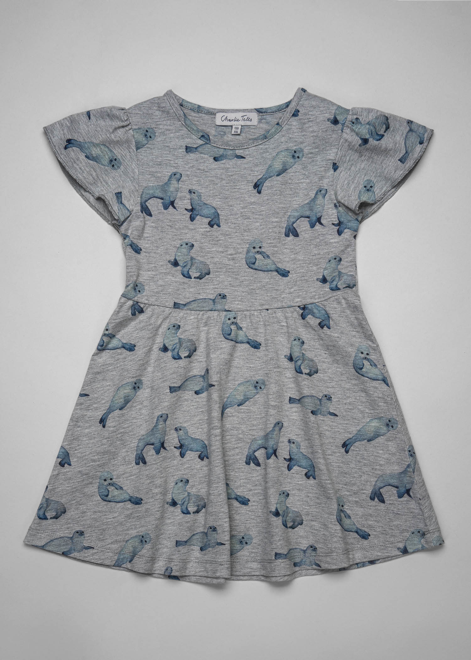 Klänning med fjärilsärm Klänning