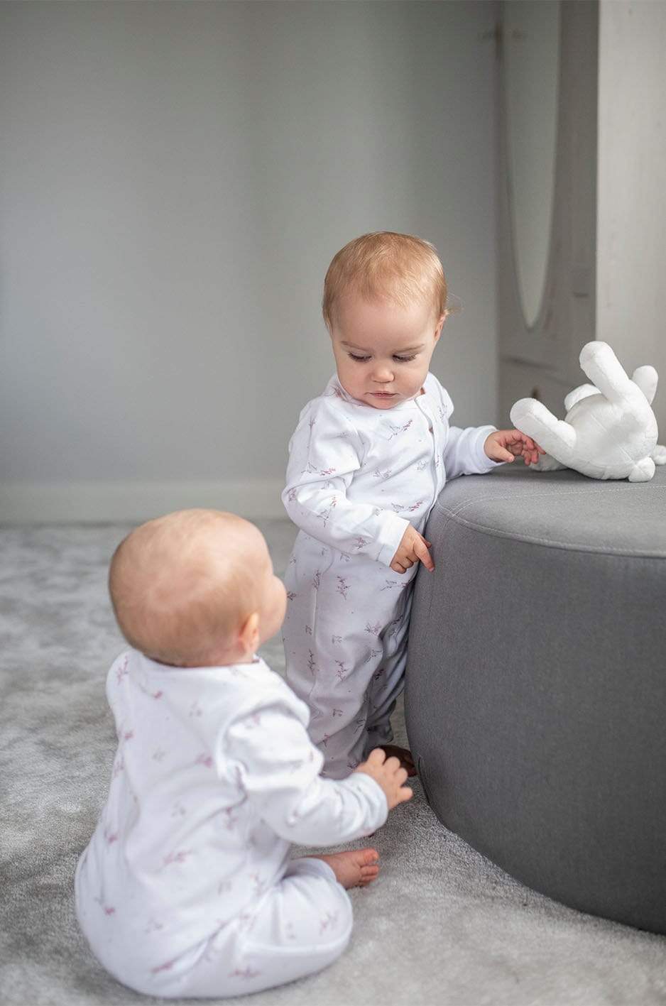 Pyjamas för baby med fåglar Pyjamas