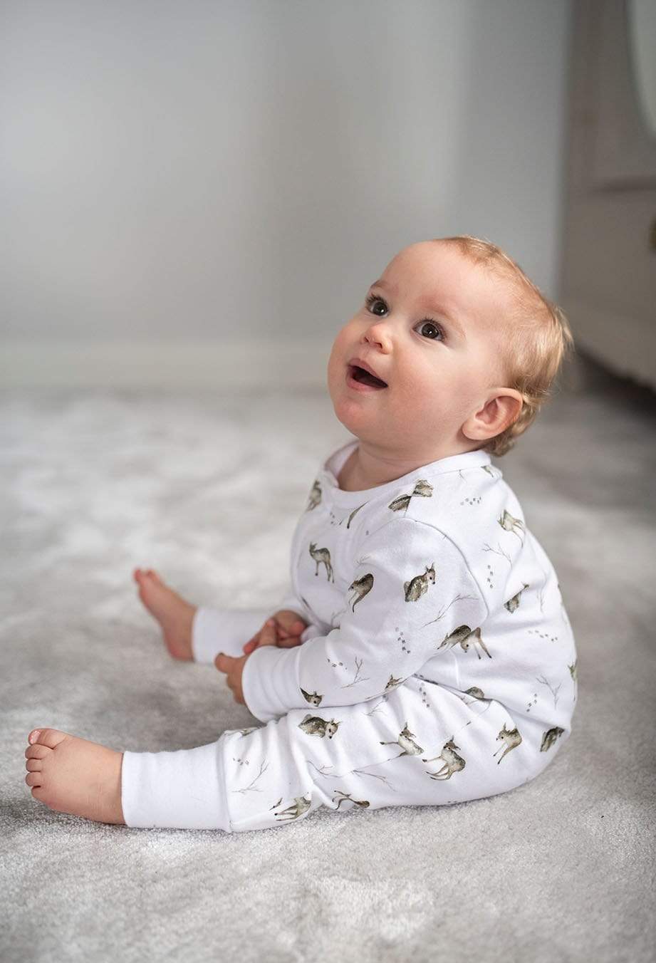 Pyjamas för baby med rådjur Pyjamas