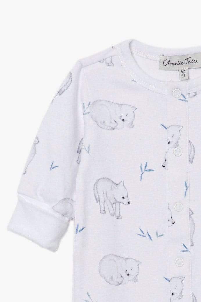 Pyjamas för baby med sovande vargar Pyjamas