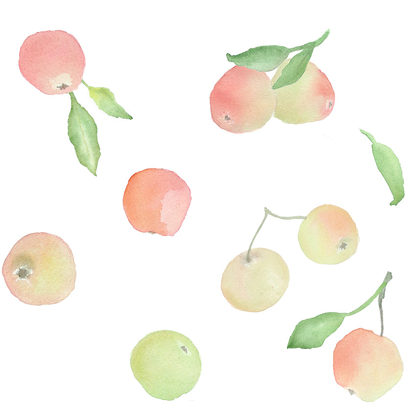 Pyjamas i ekologisk bomull med äpplen Pyjamas