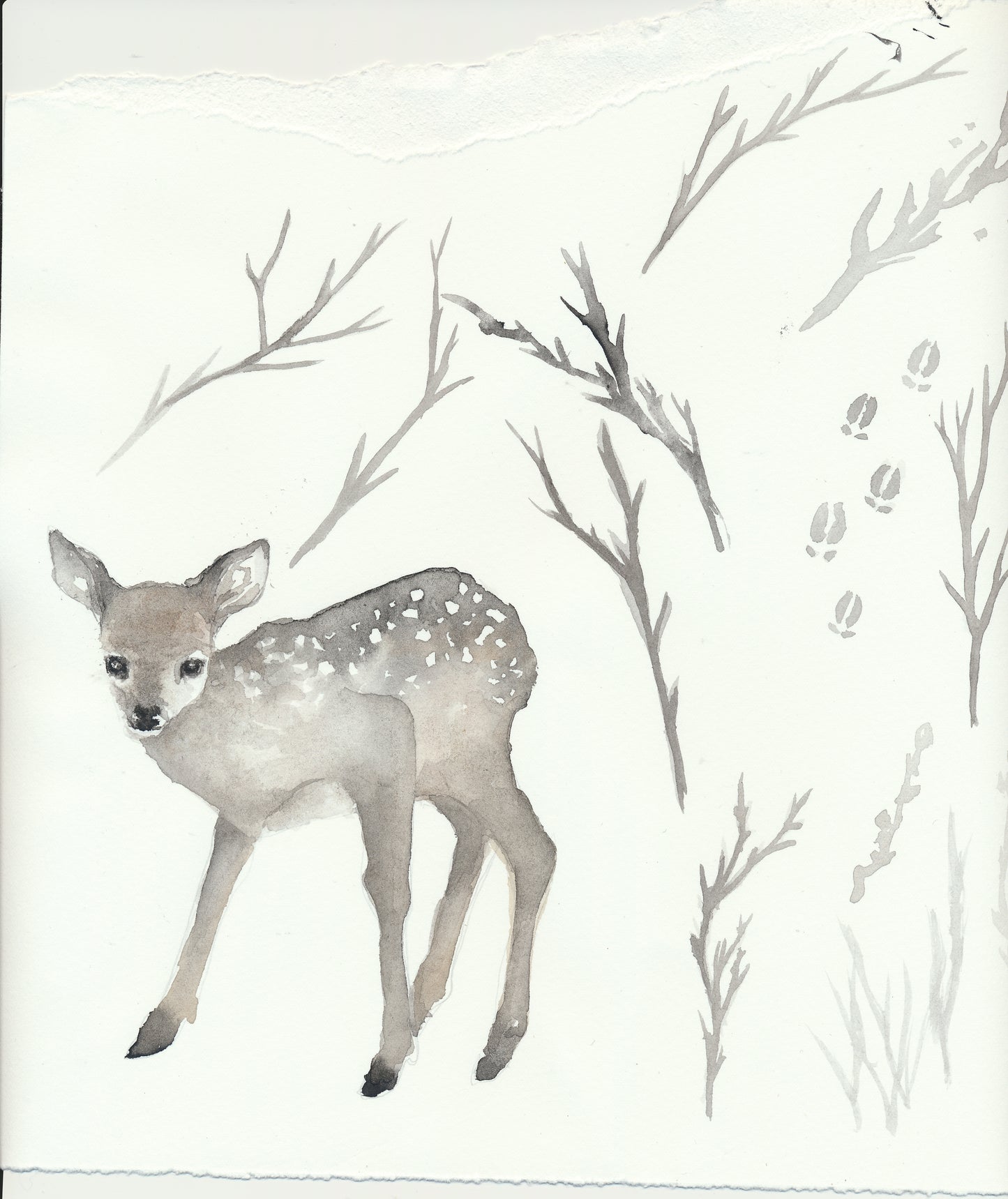 Pyjamas i ekologisk bomull med rådjur Pyjamas barn