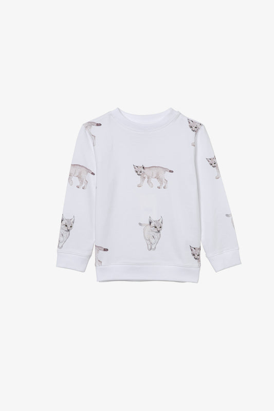 Sweatshirt med lodjur Sweatshirt