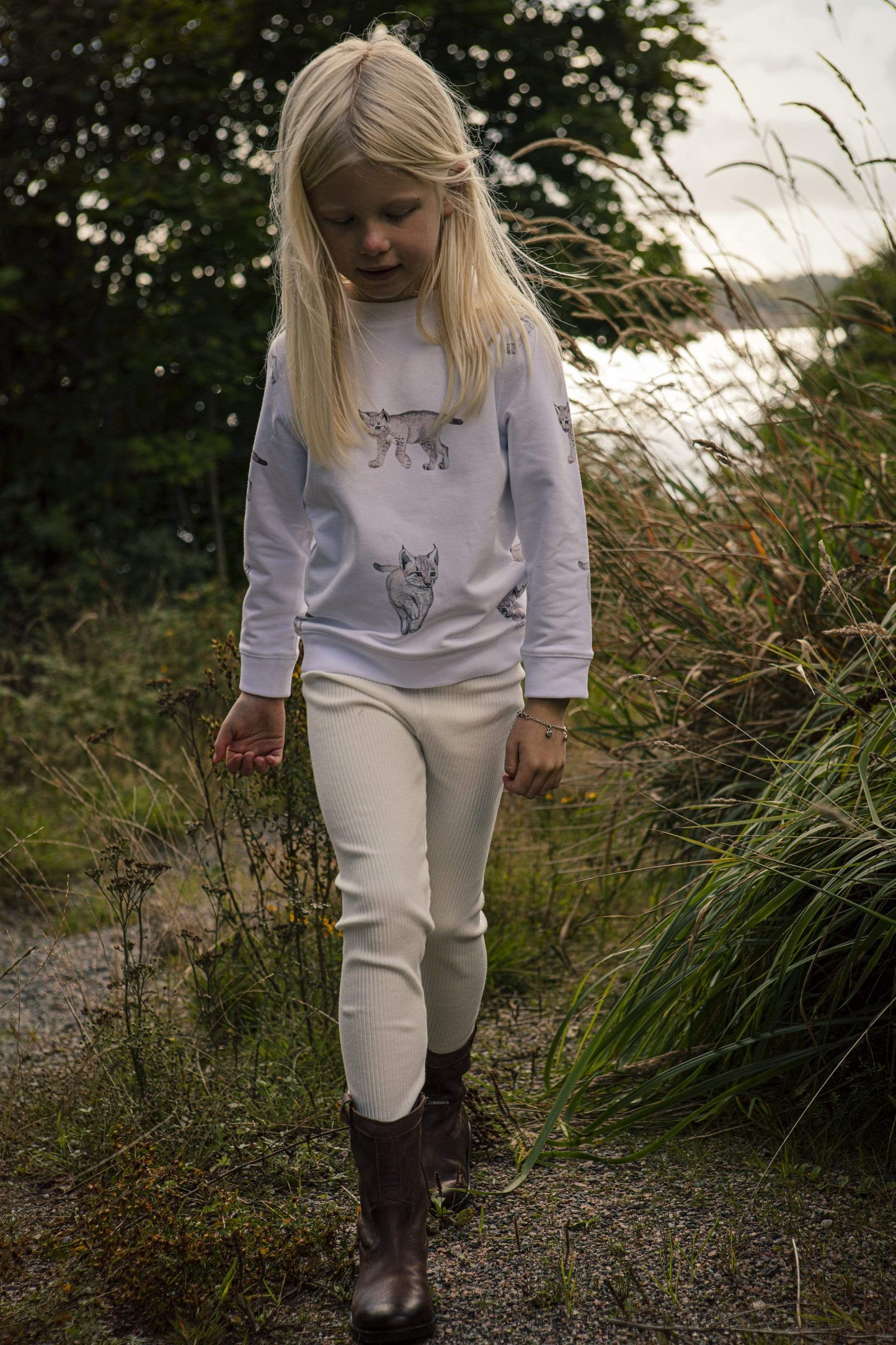 Sweatshirt med lodjur Sweatshirt