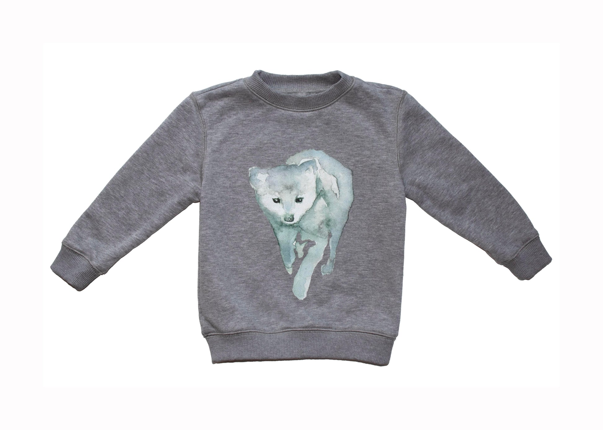 Sweatshirt med vargmotiv Sweatshirt