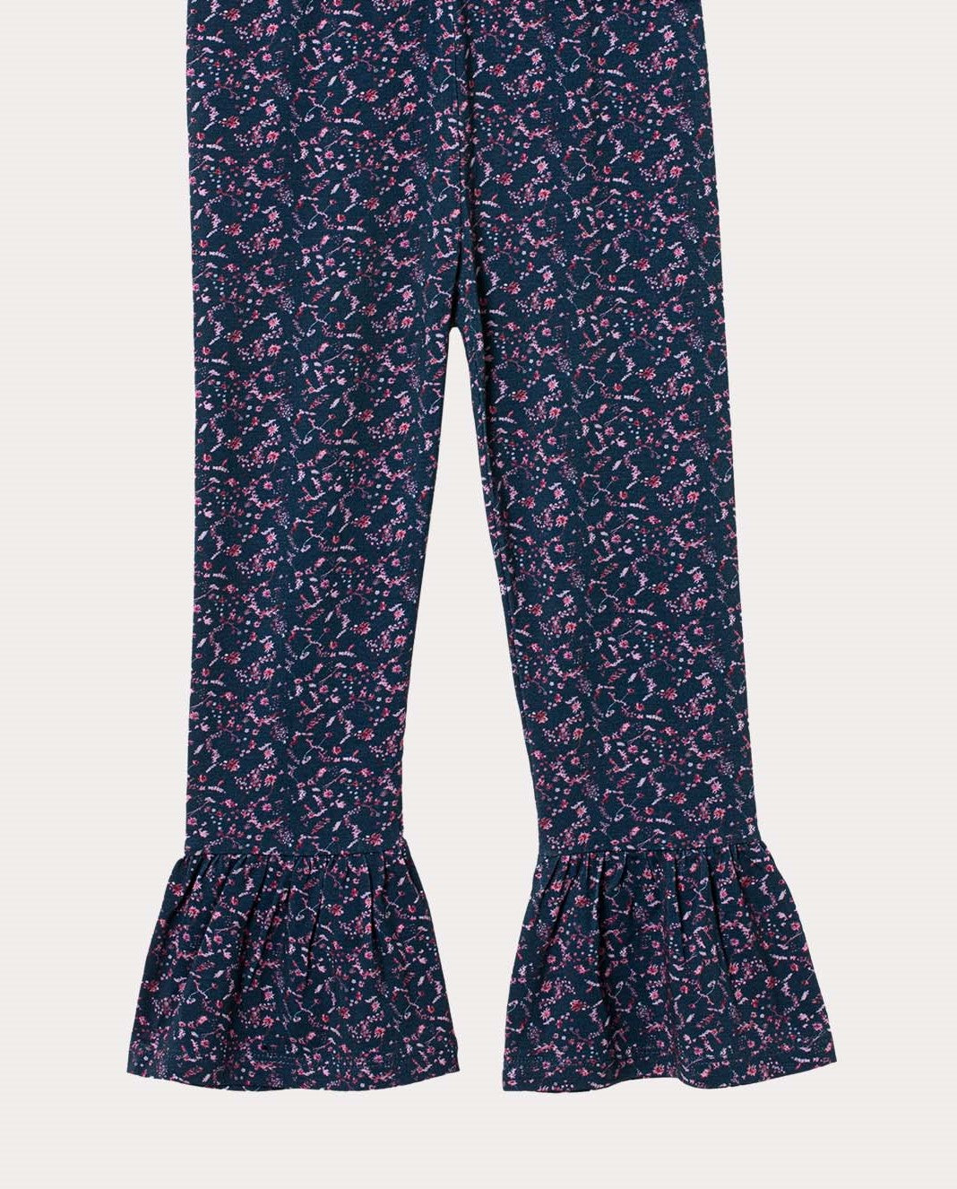 Utsvängd byxa med volang byxa volang