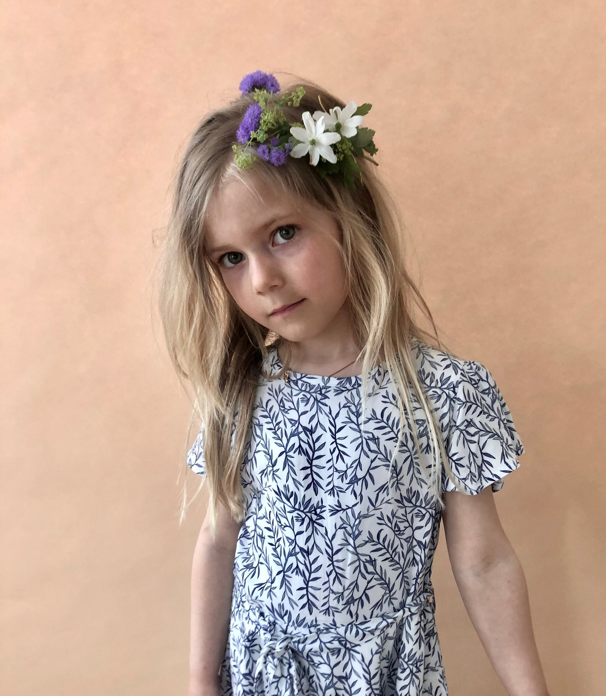 Vävd klänning i viscose klänning