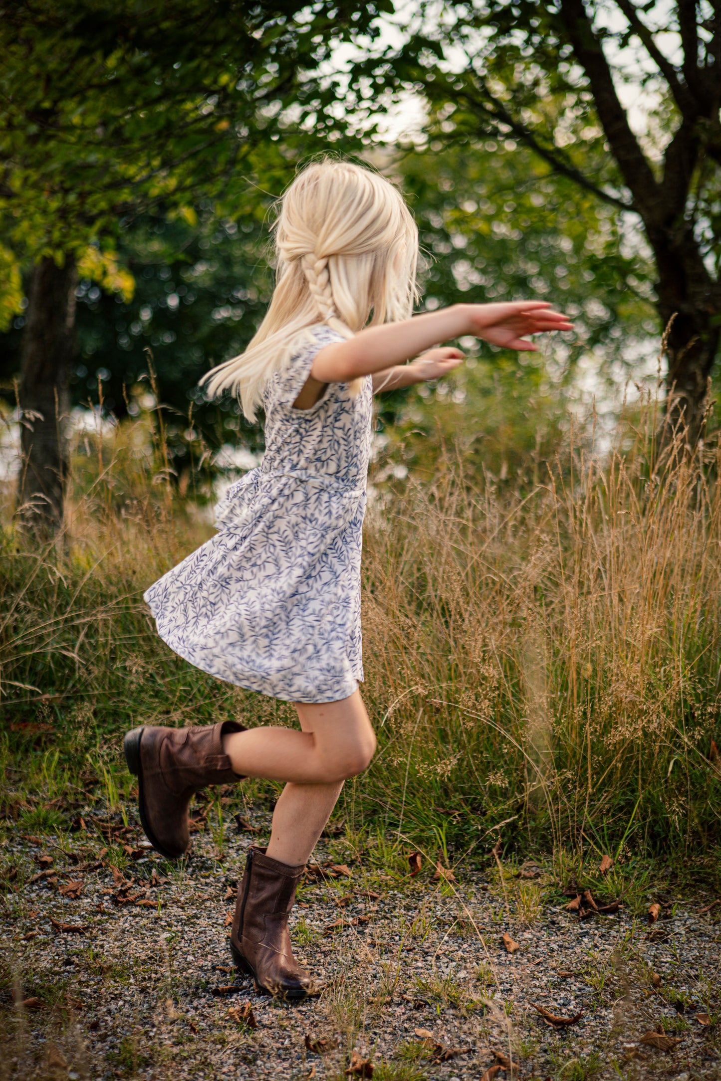 Vävd klänning i viscose klänning